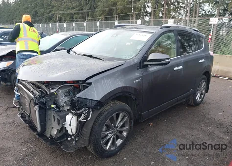 2018 Toyota Rav4 Hybrid Limited z USA, uszkodzony, nr VIN JTMDJREV4JD156494